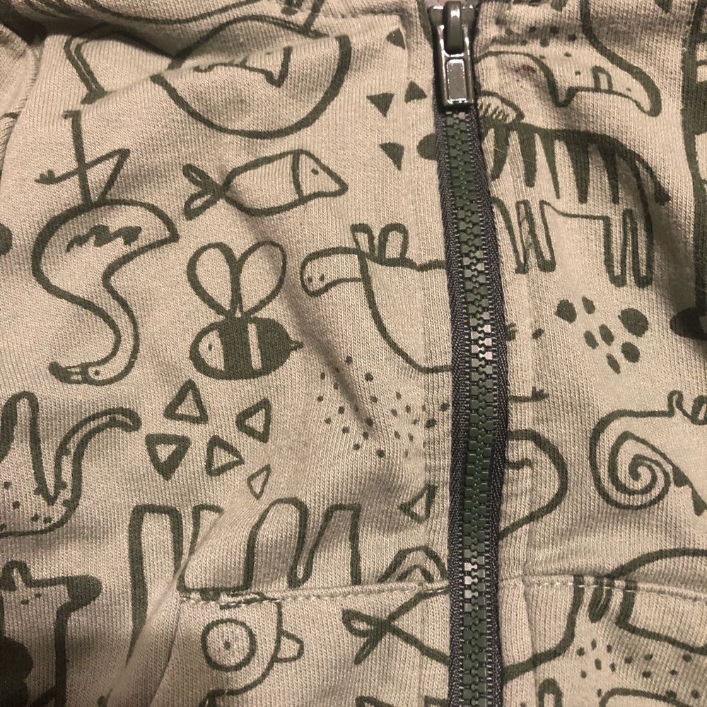 Zip up hoodie size 6-9 months. - Picture 2 of 4